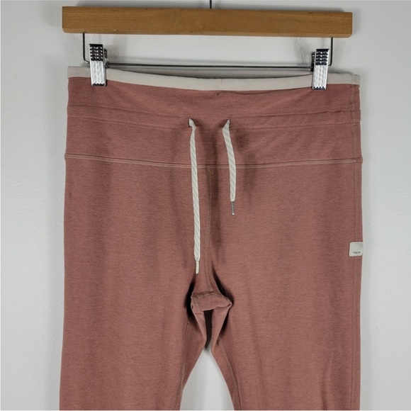 Vuori Vibe Elevation High Waist Drawstring Ankle Leggings Dusty Rose Mauve Sz M - Picture 4 of 14